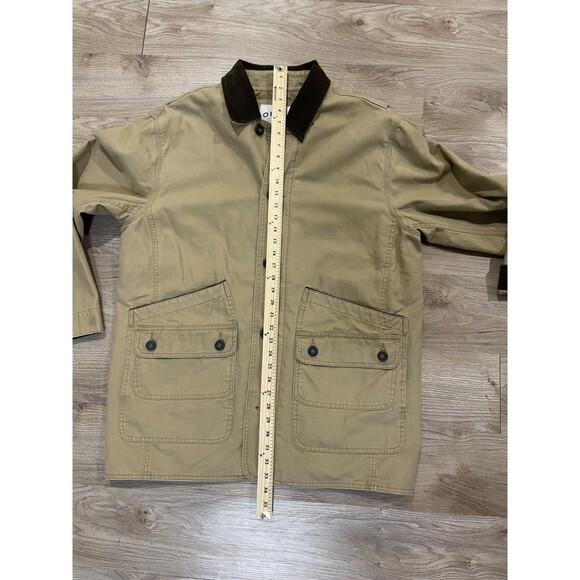 Orvis Barn Coat Mens Large Brown Chore Jacket Quilt Lined Corduroy Trim 214849 - Picture 9 of 10